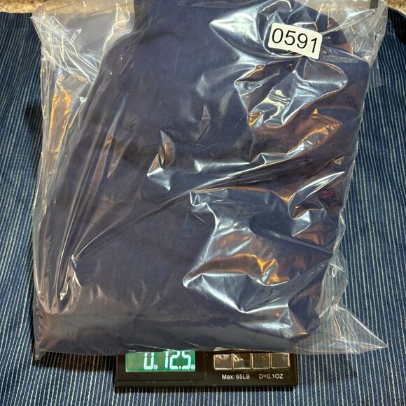 Island Passport 3XL Navy Blue Linen Blend Embroidered Button Up Shirt Men’s - Picture 7 of 7